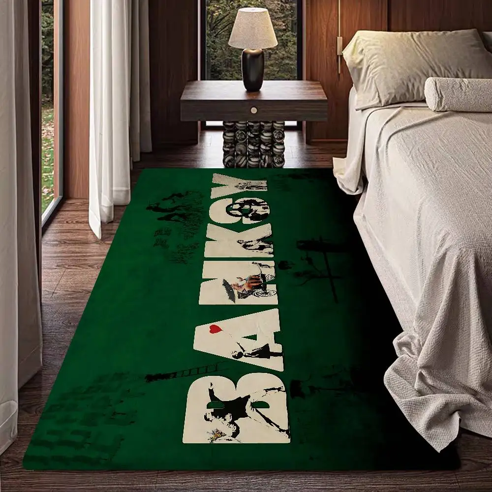 Artist Banksy Kitchen Mat Kids Room Bedroom Decoration Balcony Anti-Slip Doormat Living Room Alfombra