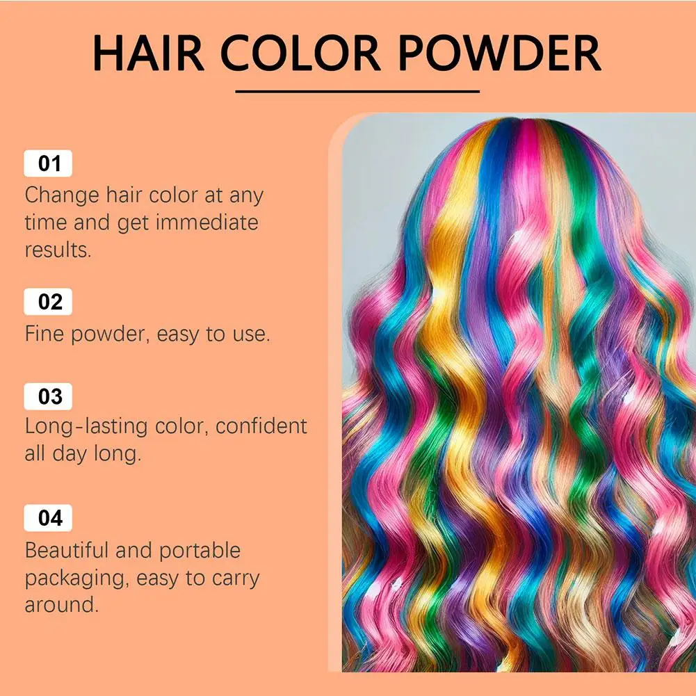 8 Colors Hair Color Hair Chalk Powder European Temporary Pastel Hair Dye Color Paint Beauty Soft Pastels Salon Party Christmas