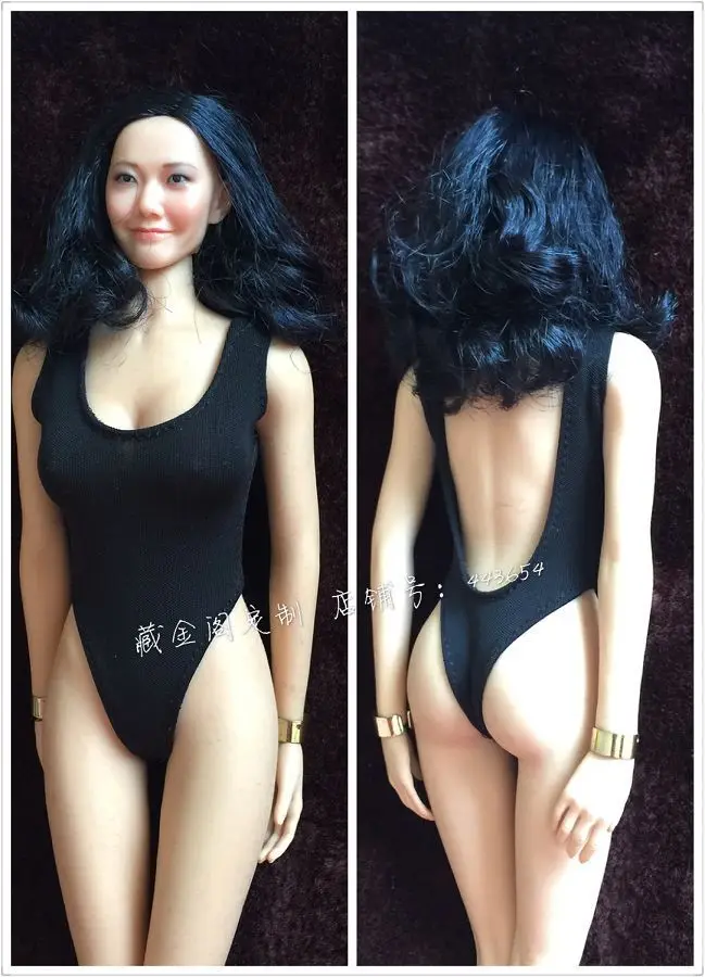 

Черное нижнее белье в масштабе 1:6, женская кукла F12