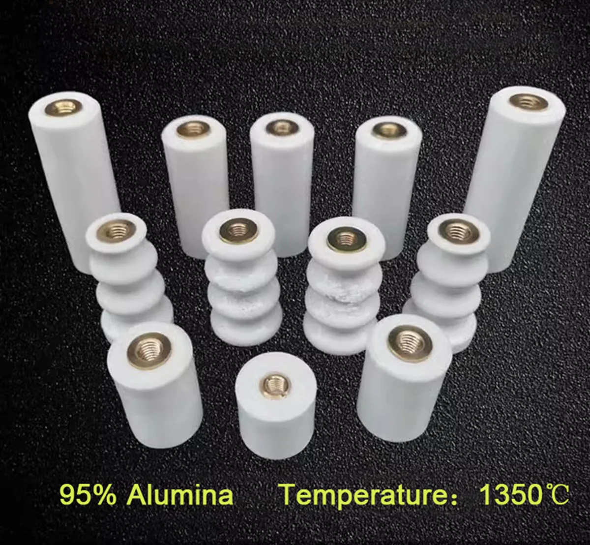 Isolateur de porcelaine haute tension haute température, isolateurs en céramique, porcelaine électrique haute fréquence 1kv-25kv