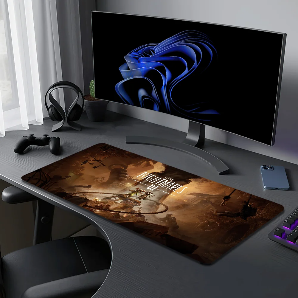 ليتل N-Nightmares 3 لعبة ماوس الوسادة حصيرة مكتبية كبيرة غير قابلة للانزلاق المضادة للمكياج لوحة المفاتيح مريح مكتب المطاط الكمبيوتر المنزل مخصص