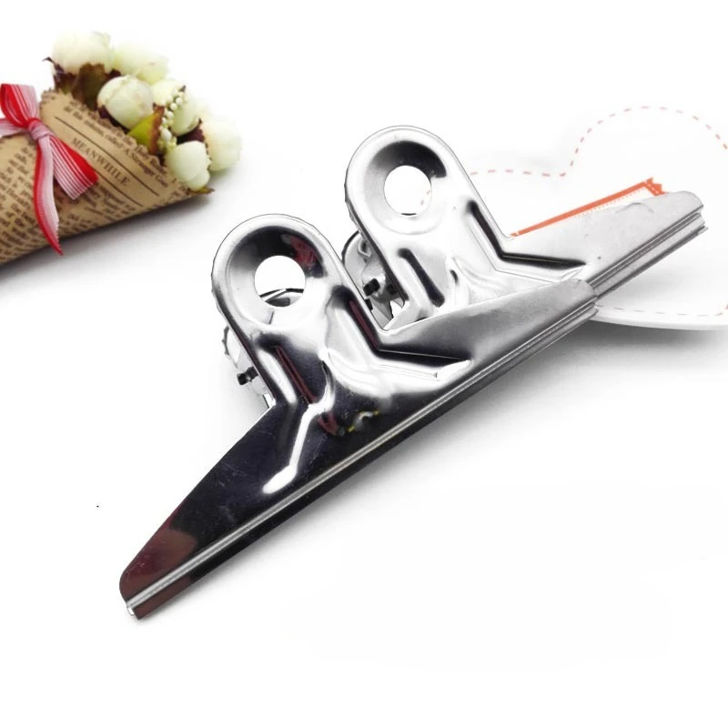 

2 шт. очень большие зажимы для бумаг из нержавеющей стали, зажим для документов, прочный металлический держатель для офиса, школы, органайзер