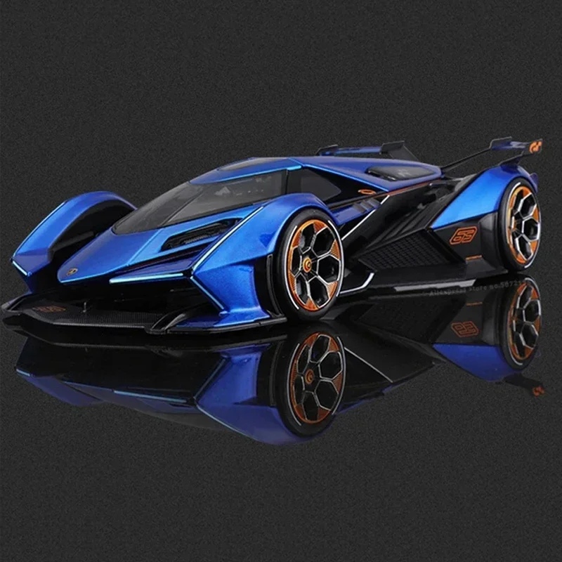 1:18 Lamborghini V12 Vision Gran Turismo Sports Car Maisto Diecast Model Edition Alloy Luxury Vehicle Toy Collection Ornaments