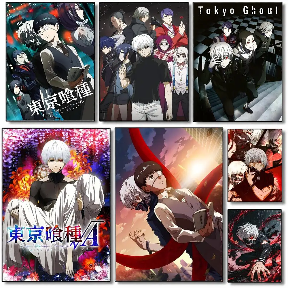 Popular Anime T-TokyoS G-GhoulS Poster Fancy Poster American Film Mural Home Childrens Room Wall Decor Print