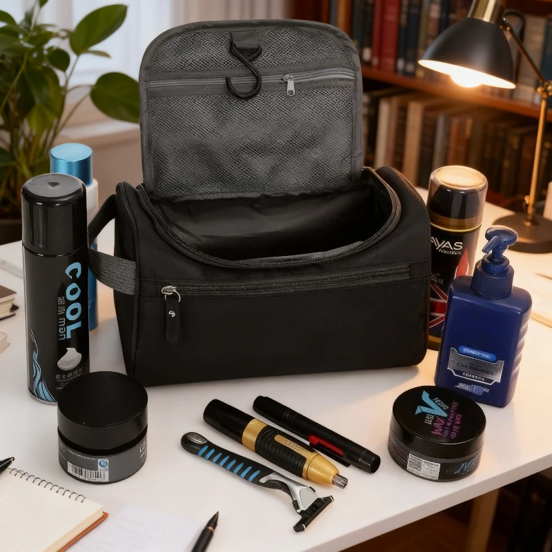 

Дорожная сумка для туалетных принадлежностей с большой вместительностью и многослойным хранилищем, не длиннее флостерированное во время деловых поездок