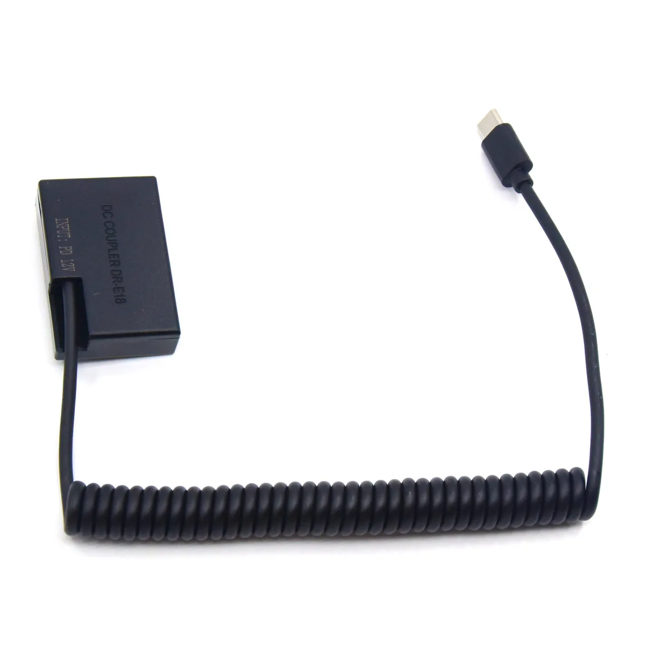 PD USB Type C Adapter Cable to ACK-E18 DR-E18 DC Coupler LP-E17 Dummy Battery For Canon EOS 250D 750D 760D 850D Kiss X9i X10 X8i