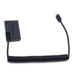 PD USB Type C Adapter Cable to ACK-E18 DR-E18 DC Coupler LP-E17 Dummy Battery For Canon EOS 250D 750D 760D 850D Kiss X9i X10 X8i