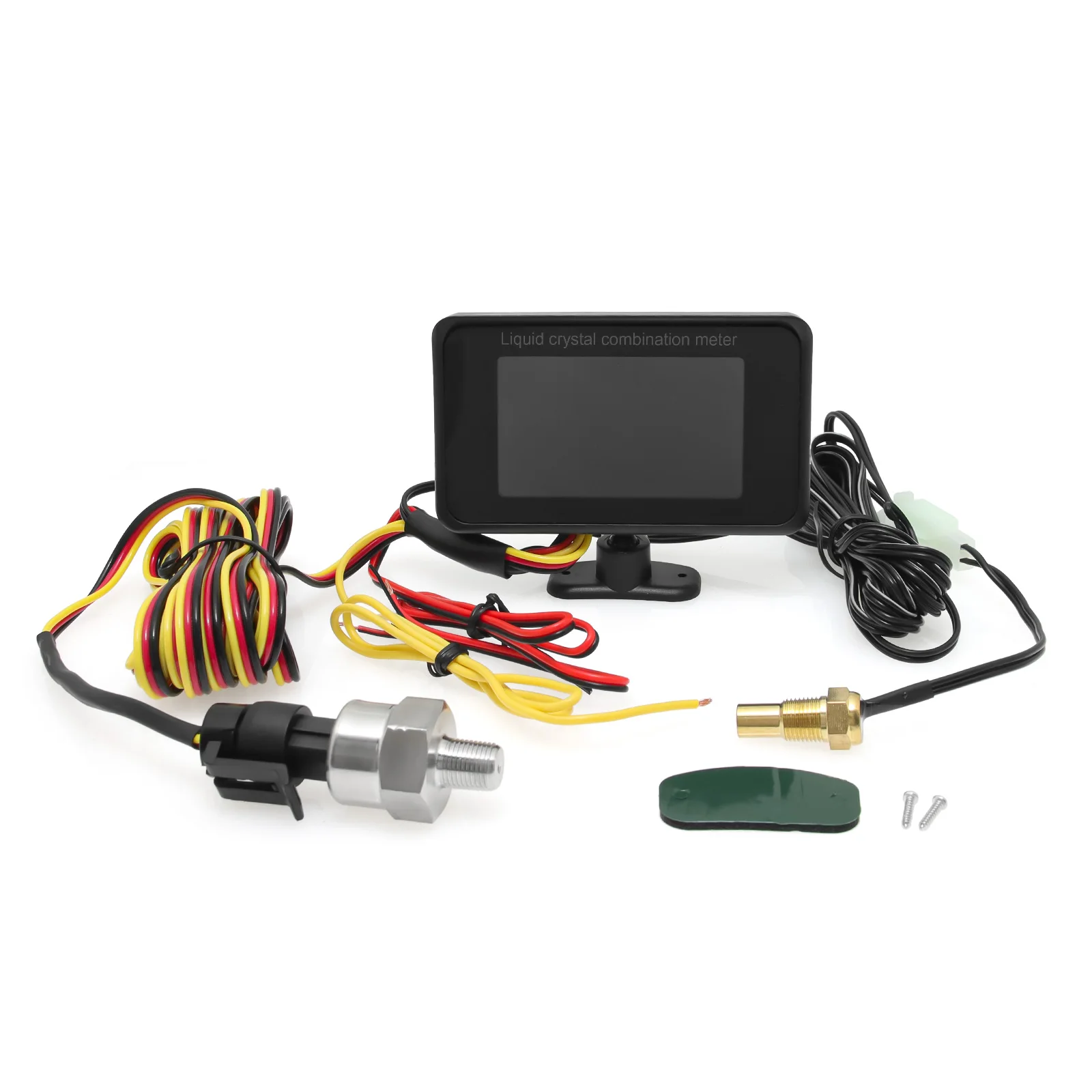 4-in-1 Auto LCD-Anzeige Digitale Öldruck-, Spannungs-, Wassertemperatur- und Kraftstoffanzeige Universelles Instrument 9-36V für Auto, LKW, SUV, Wohnmobil – Detail 4