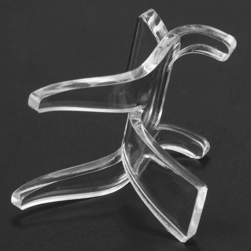 25 Pieces Acrylic Display Holder Clear Plastic Display Easel Stands Acrylic Display Easel Holders For Rock Mineral Agate