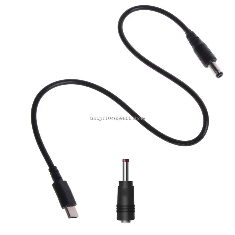 

USB C to DC5.5x2.1mm 3.5x1.35mm Adapter Cable PD Triggers Cable for 9V 5V 12V 15V 20V Monitors
