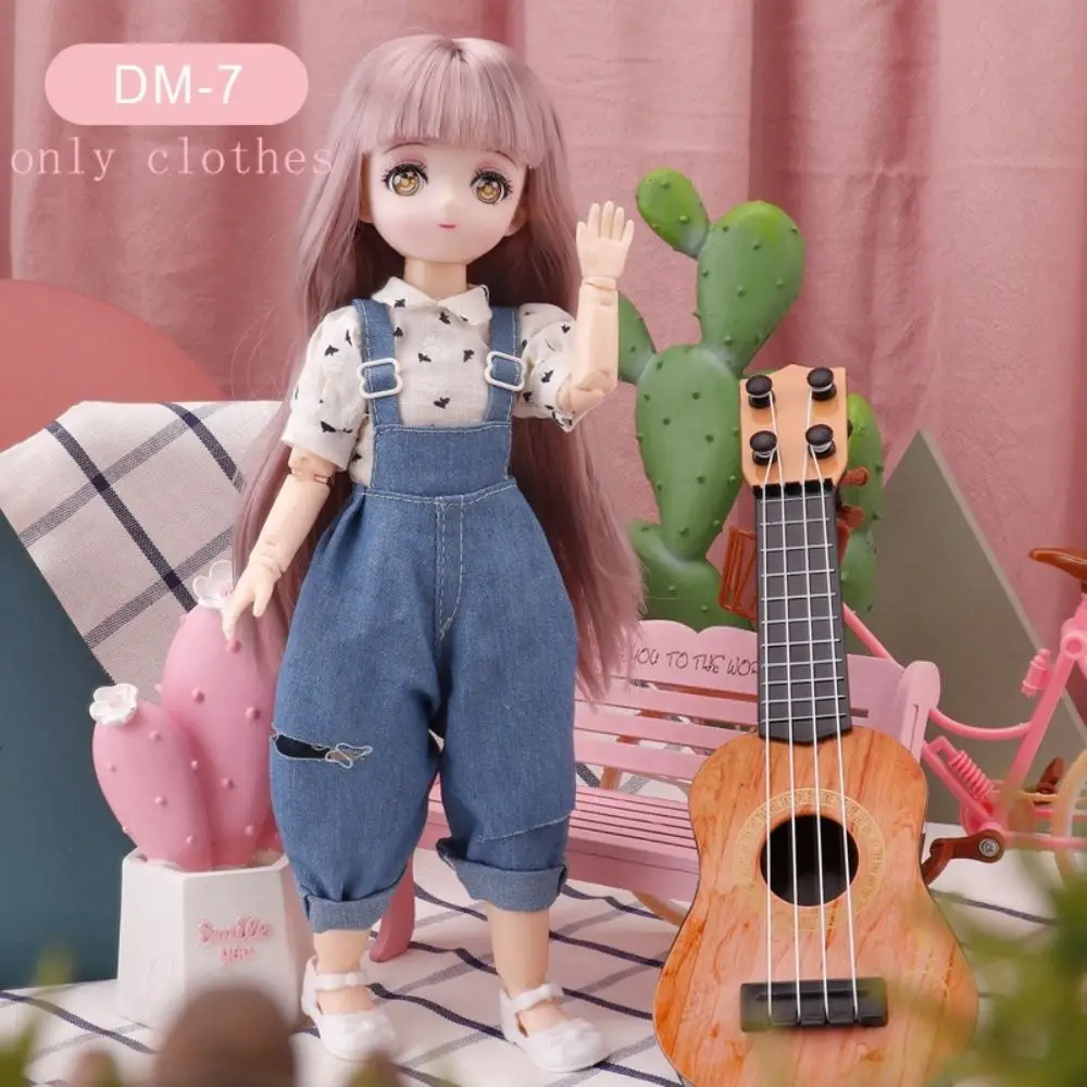 Rok 30 cm BJD Poppenkleertjes Kleurrijke Kawaii 1/6 Bjd Poppenkleertjes DIY Speelgoed 3D Gesimuleerde Oog 11 Inch BJD Poppen Jurk Meisjes Speelgoed