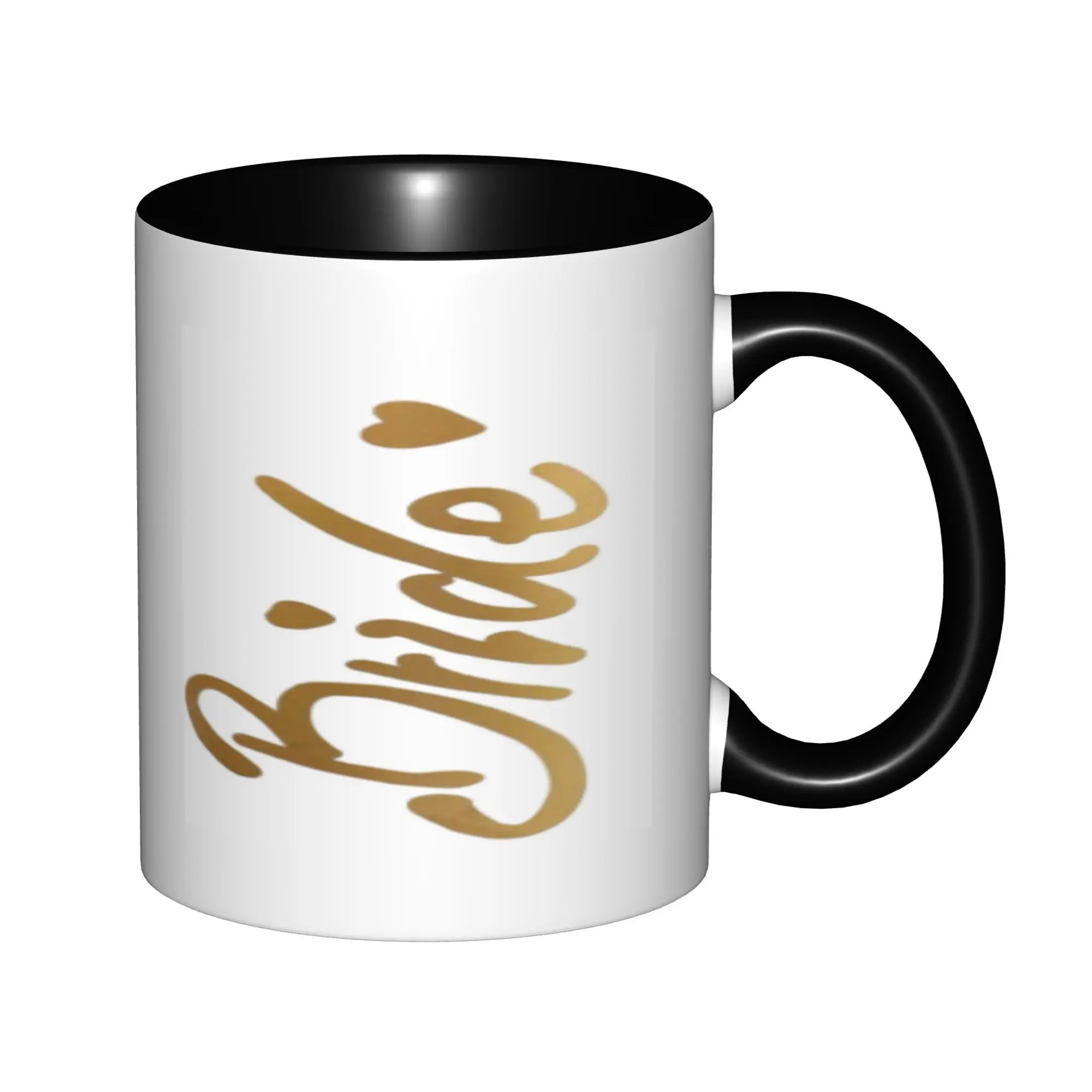 

Bridal Shower Bachelorette Gifts for Bride Mugs With Black Handle Birthday Coffee Mugs Ceramic Tea Cups 11oz ,