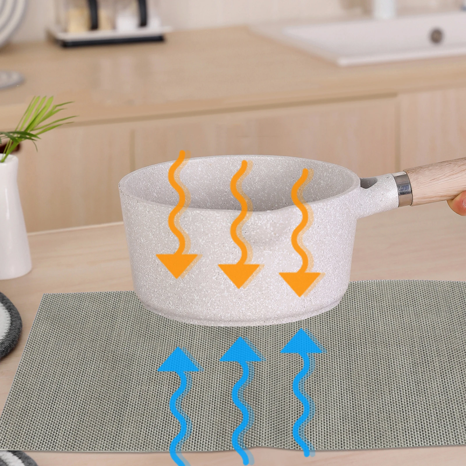 

4pcs Reusable Waterproof Table Placemats Heat Resistant Non-Slip Dining Mat For Home Restaurant Christmas Holiday Bulk Plastic