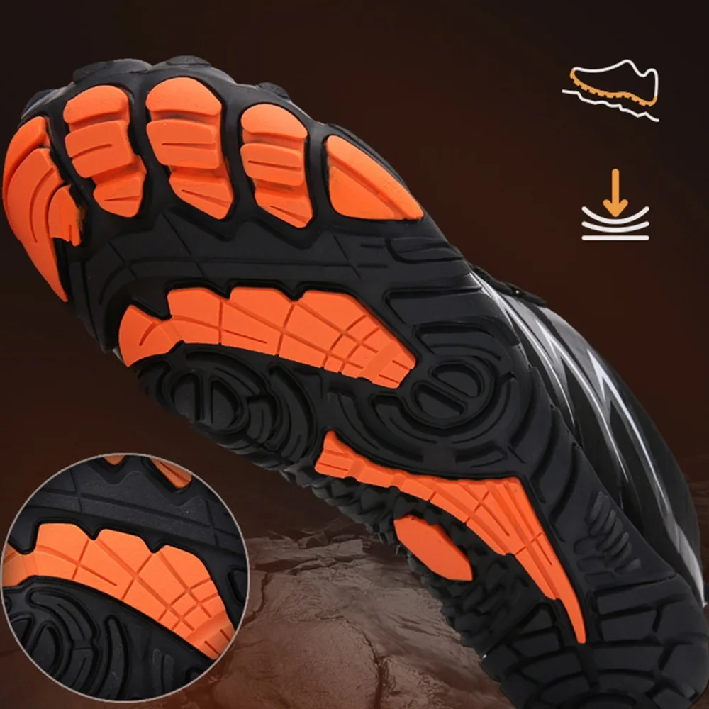 Comfortable Non-Slip Sole Hiking Shoes Breathable Upper Lightweight Climbing Shoes Trail Running Shoes Camping Travel