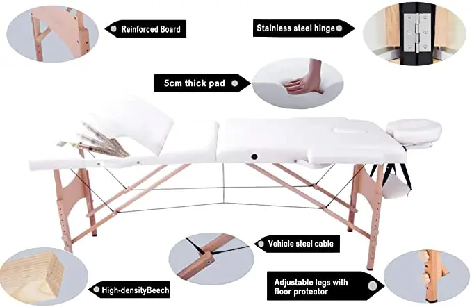 스파 침대 마사지 테이블, 뷰티 접이식 마사지 스파 접이식 테이블, 마사지기