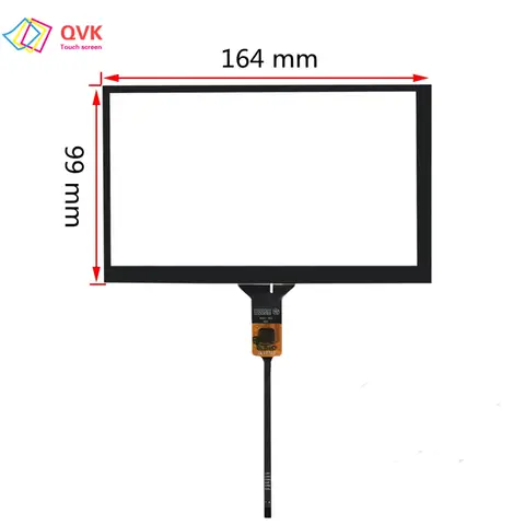 QVK 7 Inch Compatible P/N YDT-8191-V4 YDT-8191-V0  DVD multimedia speaker player Capacitive touch screen Digitizer