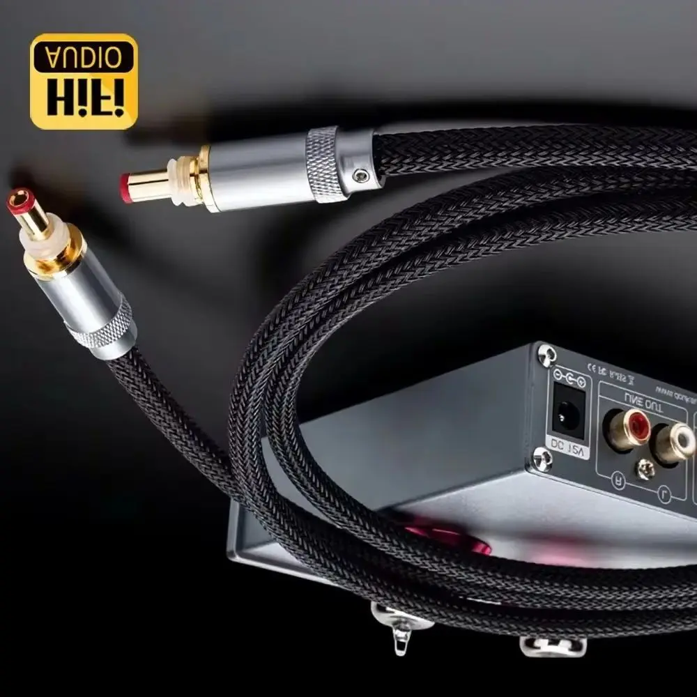 

Hifi audio DC Cable DC2.1/DC2.5 Date Cable Amplifier Decoder Sound Card DC Power Cable Upgrade Line Adapter line