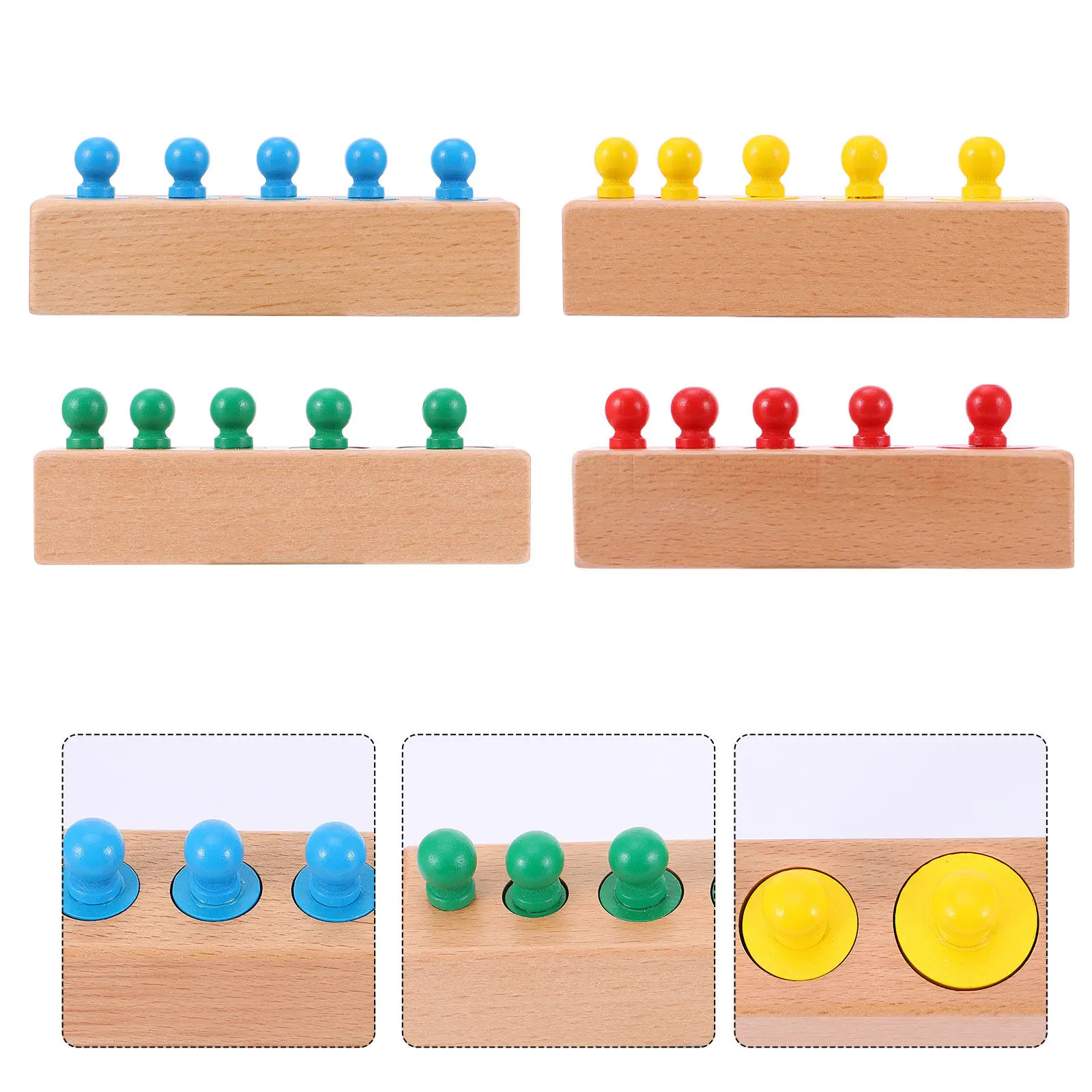 educational-wooden-cylinder-socket-early-development-senses-gift-smooth-safe-durable-kids-imagination-creativity-training