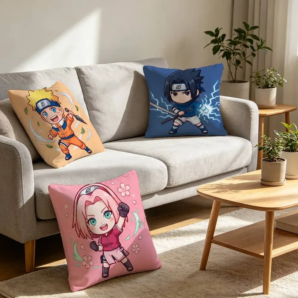 Uzumaki Naruto Zero Formaldehyde Maternal Infant Safe Throw Pillow Cover HD Printed Anti Sun Fade Home Cushion Covers