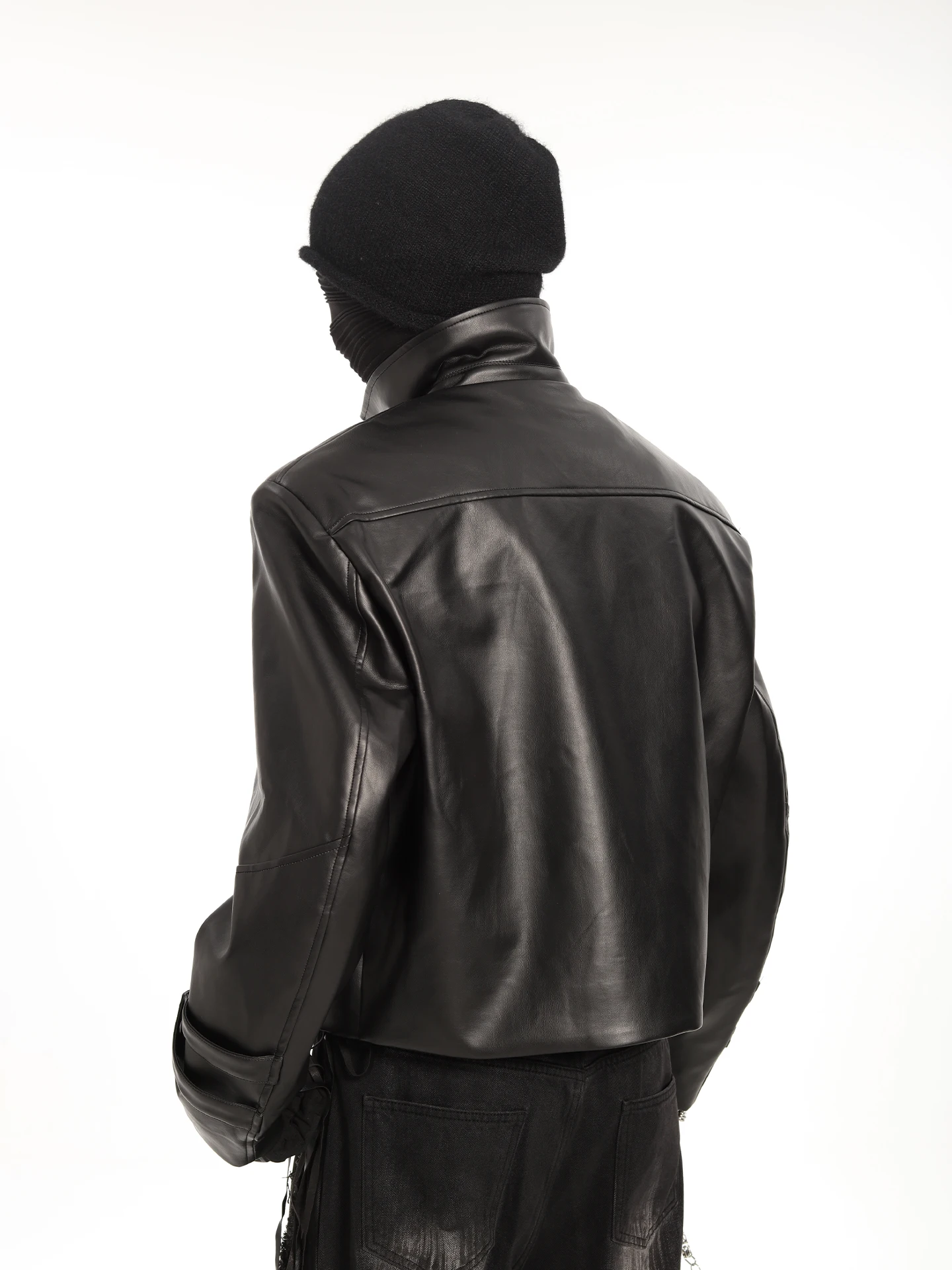 Fashion Zipper Motorcycle Leather Jackets Men 2025 Autumn New Stylish High-End Faux Leather Jackets Male Long Sleeve Chic Coats