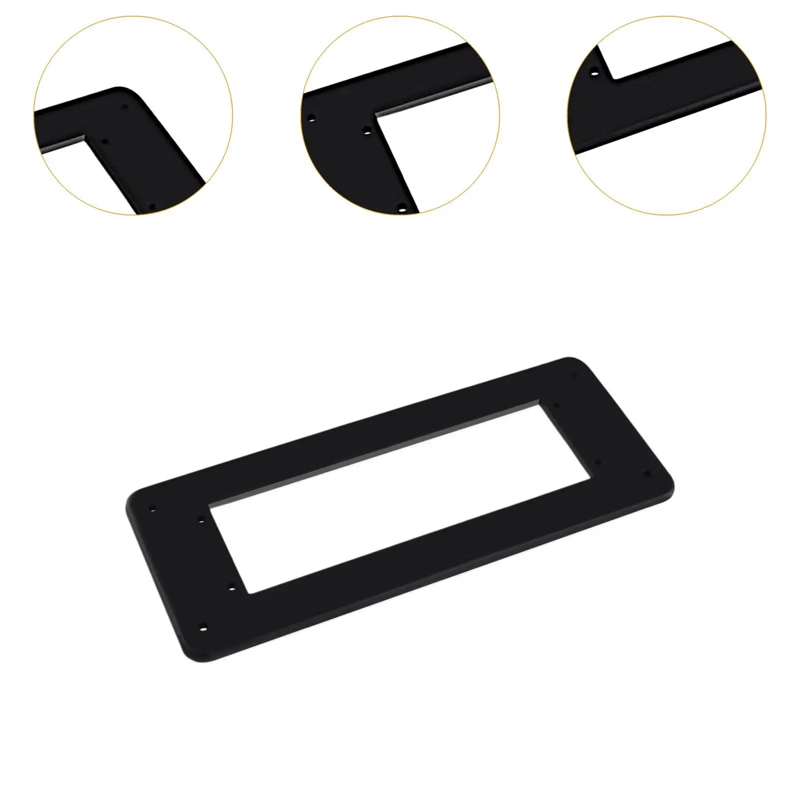 Robuste Kunststoff-Adapterplatte für Marine-Stereosystem, einfache Installation, Montageteil für Fusion MS-RA70N