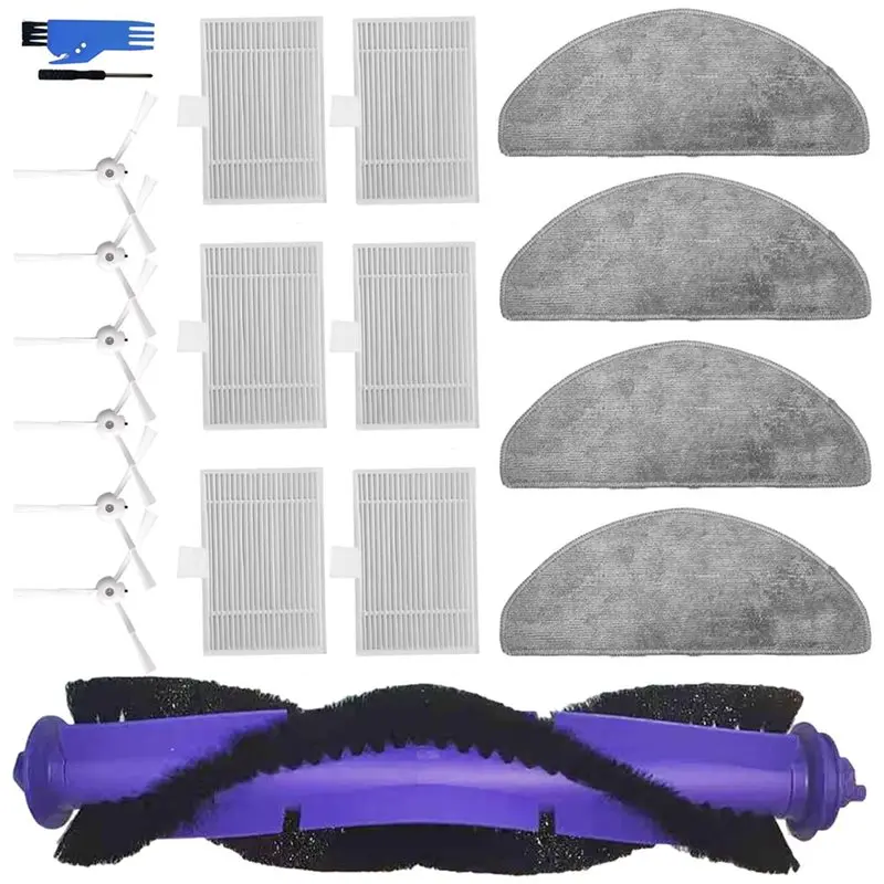 

AC39-19 шт. запасные части для робота-пылесоса Narwal Freo S, аксессуары, роликовая щетка, боковая щетка, накладка для швабры, фильтры Hepa