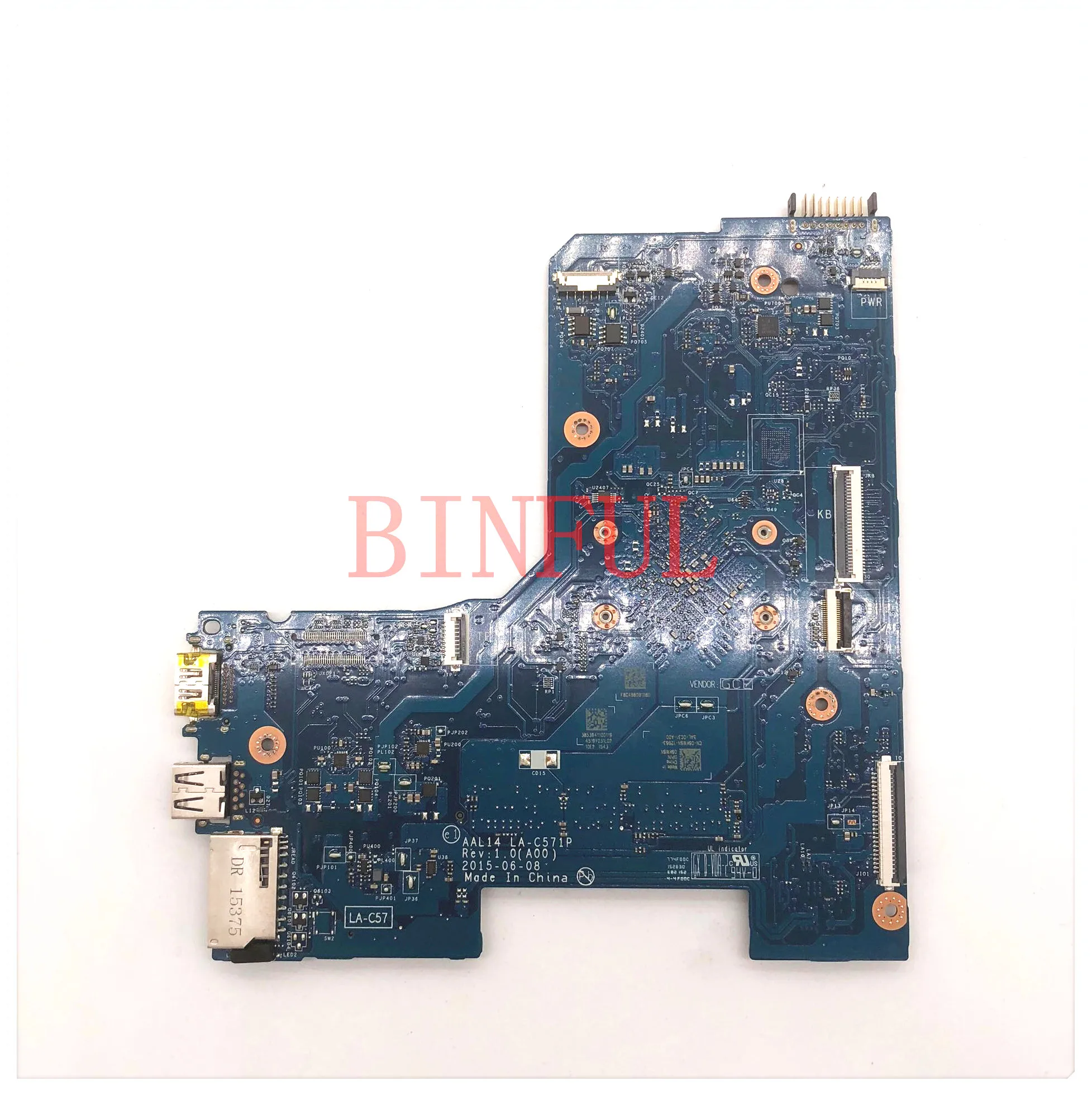 CN-06KW6N 06KW6N 6KW6N For Dell Inspiron 15 5000 5552 AAL14 LA-C571P W/SR29H N3050 CPU Laptop Motherboard  DDR3 100% Full Tested