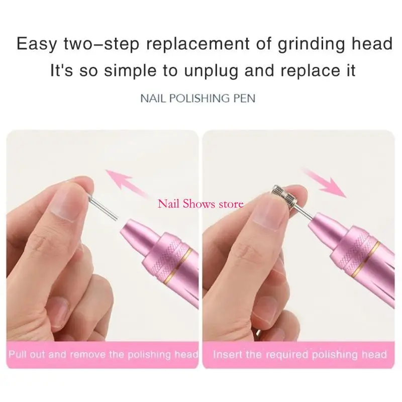 

E0BC Drill Electric File Professional for Acrylic Gel Nails Portable Drill Machine for Manicure Pedicure