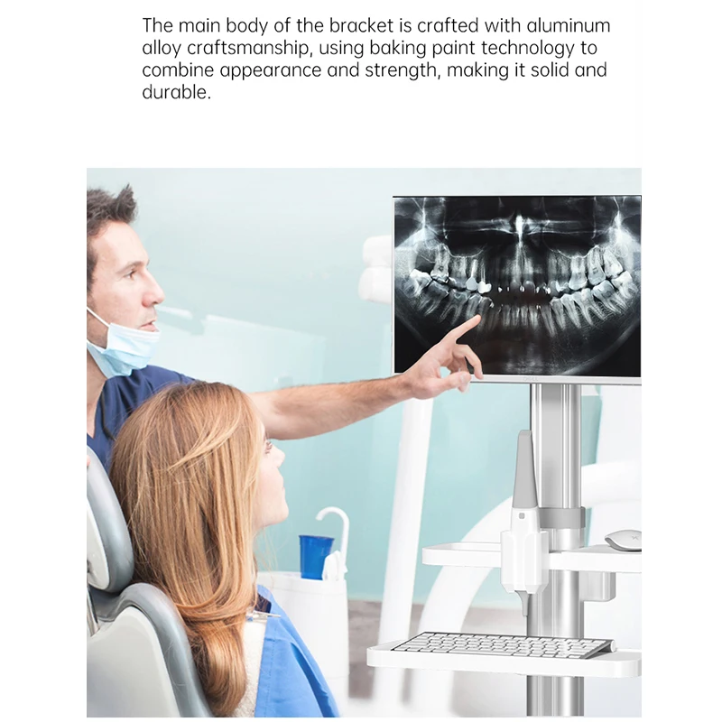 عربة متحركة لعيادة الأسنان LK-W17 لكاميرا الأسنان والماسح الضوئي ثلاثي الأبعاد