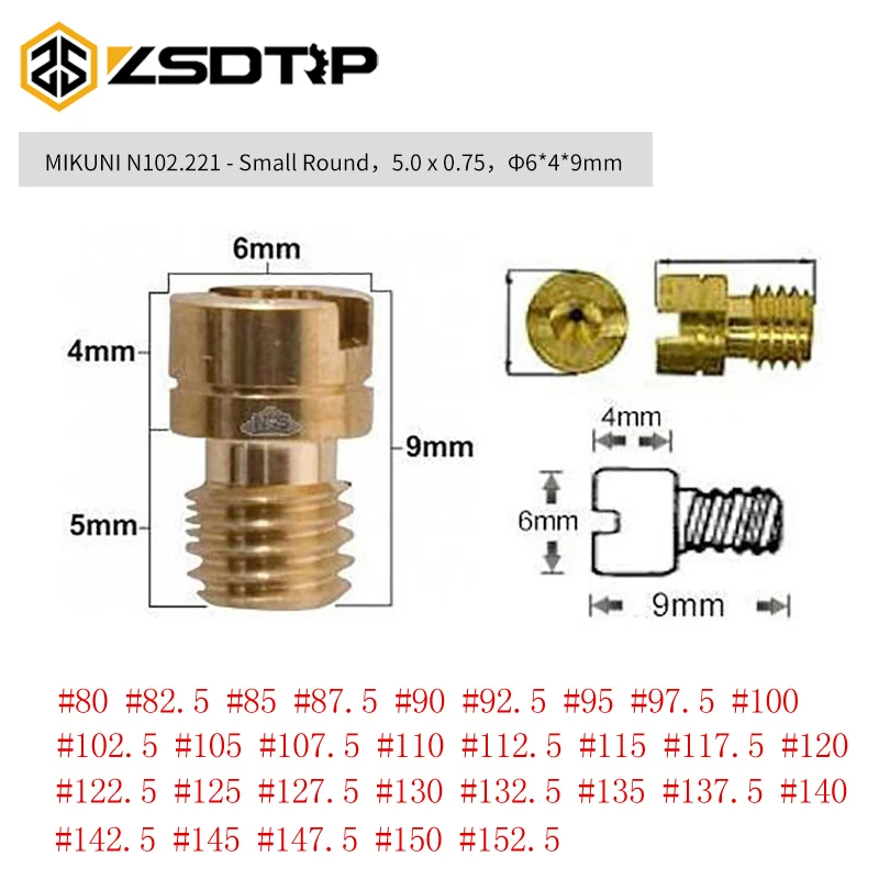 

Alconstar-10pcs/lot Motorcycle Carburetor Round #80-#152.5 for Kawasaki KSF400 For Yamaha Generator (3G2) For Suzuki ALT50