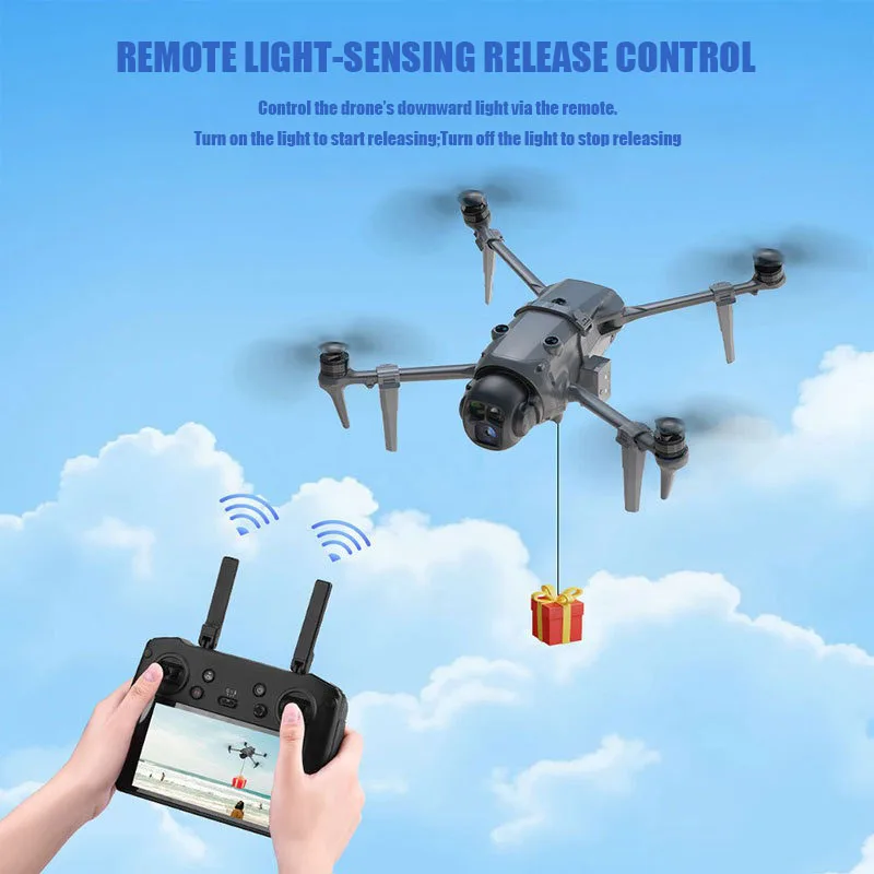 VOLODYMYR Payload Airdrop Release Drop Gerät für DJI Mavic 4 Pro Drone Zubehör Lieferung Angeln Köder Transport Dropper