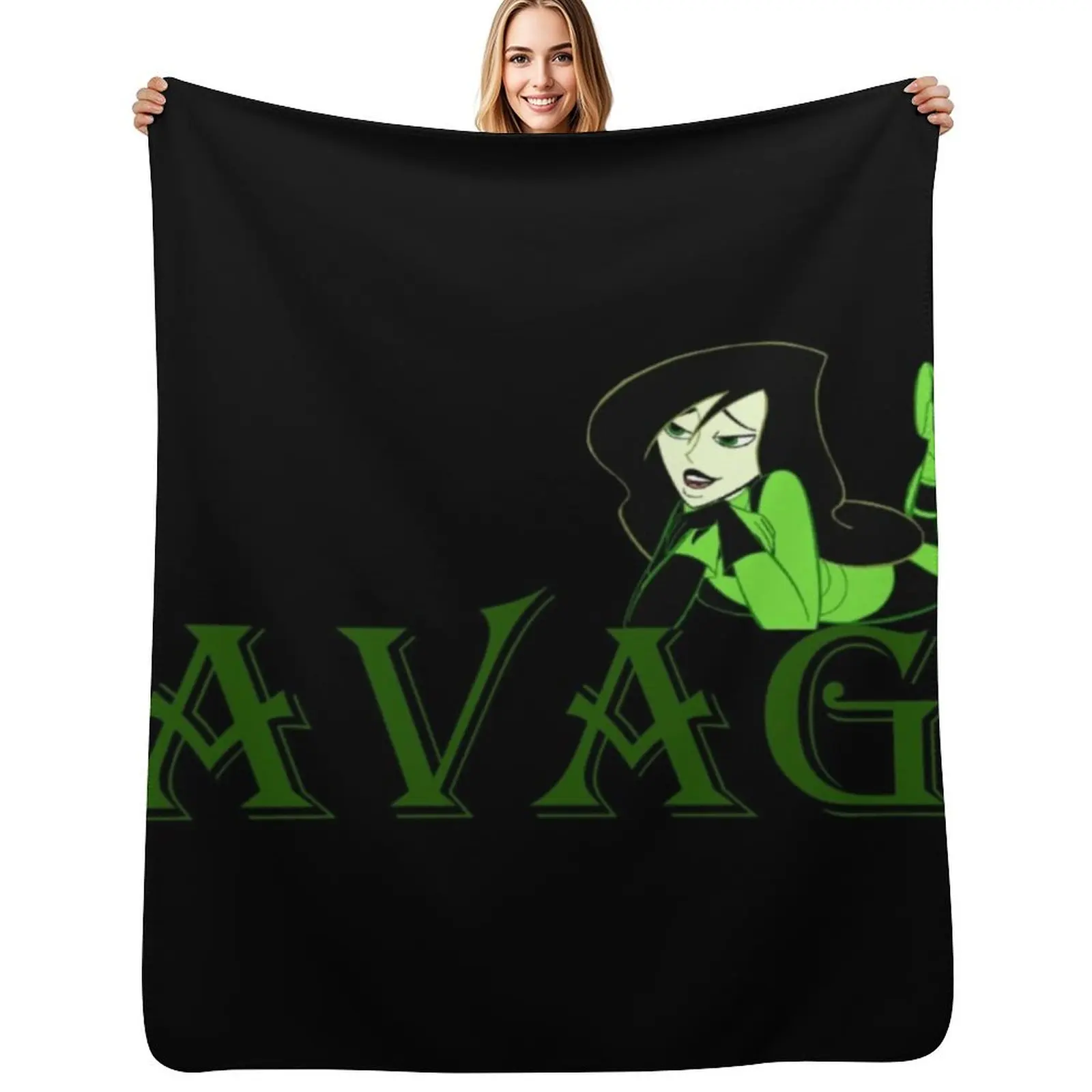 Savage Shego II Throw Blanket Easy Care Comfortable Blanket for Couch