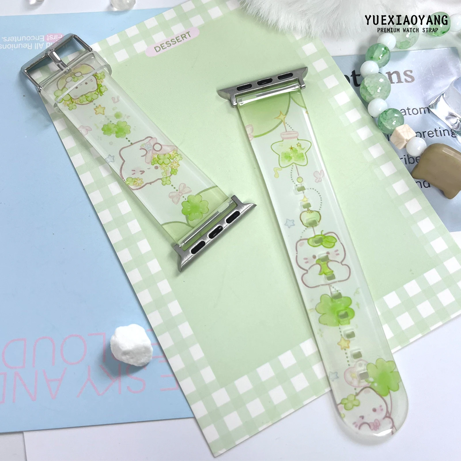 

New transparent watch strap for Apple Watch 11 10 9 8 7 Band Replaceable Bracelet for iWatch 42mm 41mm 40mm 38mm Watchband