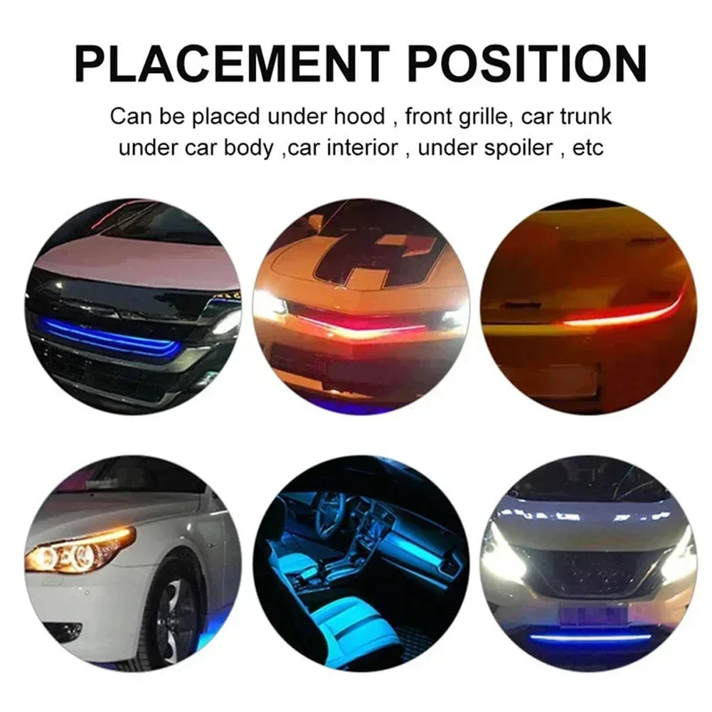 High Quality 22inch 48LED RGB Car Scanner Knight Rider Strobe Flash Light Strip+Remote For Car LED lights Tools Car Accessories