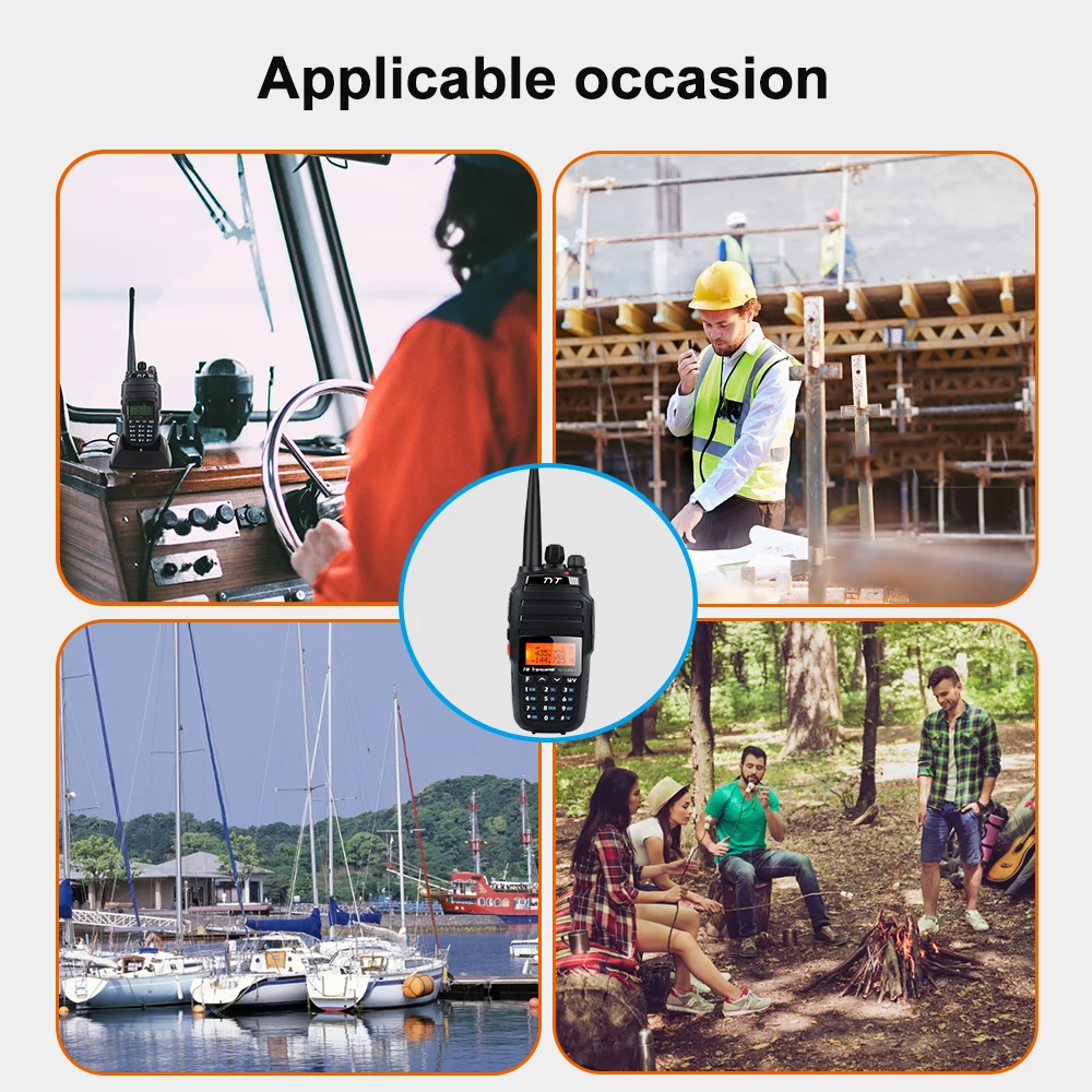 TYT TH-UV8000D Walkie Talkie da 10 watt con accessorio ricetrasmettitore FM Dual Band 136-174/400-520MHz Ham ripetitore Radio bidirezionale