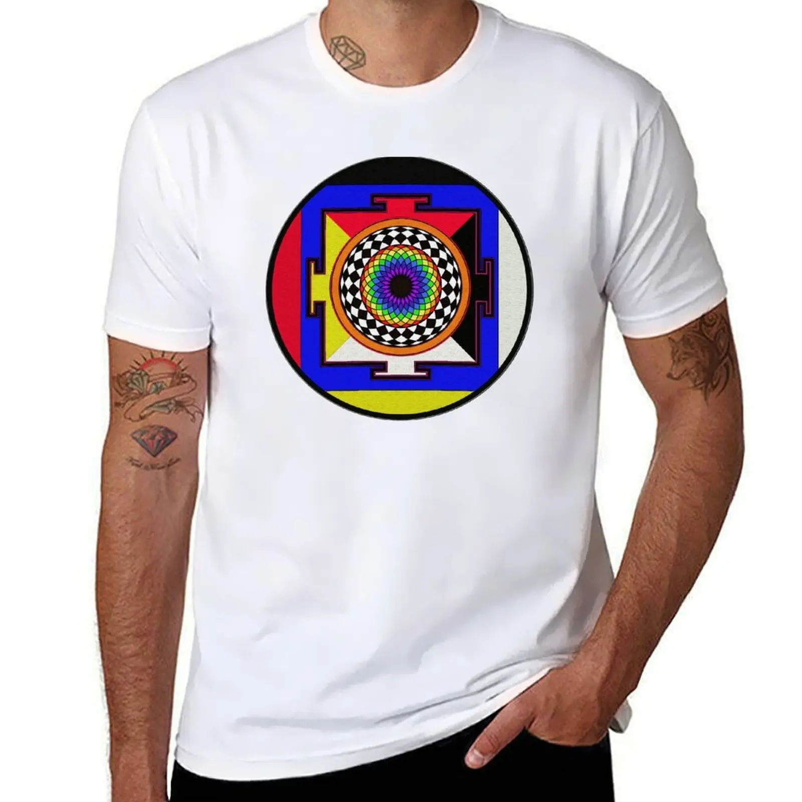 

FULL SPECTRUM MANDALA 28 T-Shirt anime tshirt g man t shirts for men T-Shirt