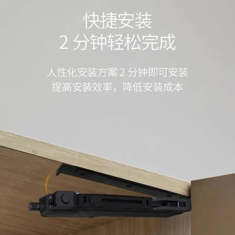 OT automatic door opener, hand-free rebound device, hidden open buffer door closer, aluminum frame wardrobe door press