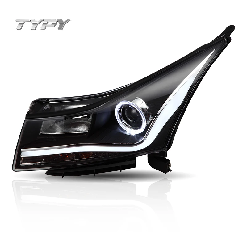 

Car LED Headlights With Angel Eye Plug And Play For Chevrolet Cruze 2010 2011 2012 2013 2014 Head Light