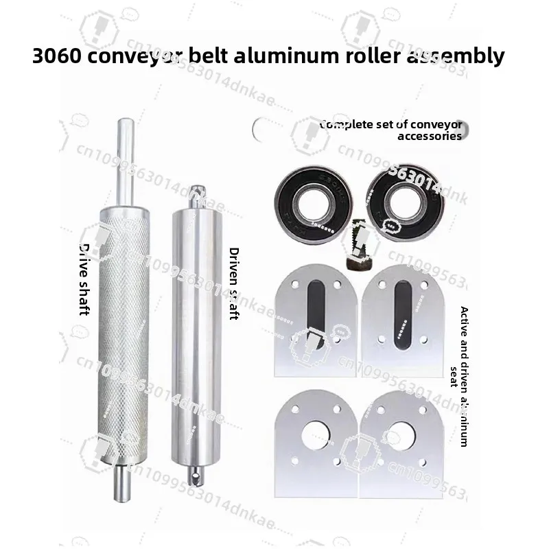 Conveyor Head and Tail Roller Accessories 2040--3060--4080 Assembly Line Tension Active Driven Aluminum Seat