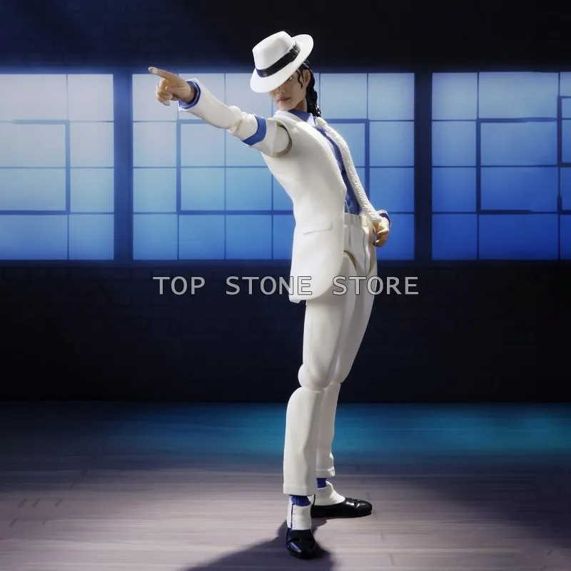 SHF Michael Jackson Action Figure Smooth Criminal Moonwalk Jackson Figures 16cm PVC Collection Movable Figurine Model Toys