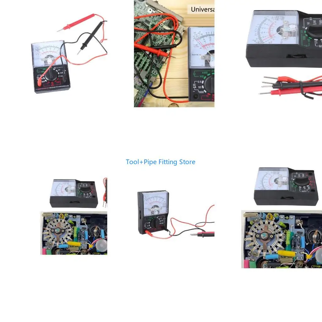 F92B Mini MF-110A Electric AC/for DC OHM Voltmeter Ammeter Multimeter Meter Multi Tes