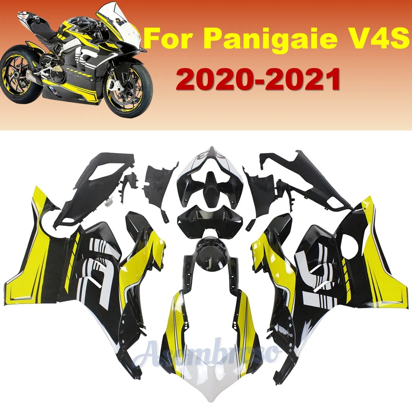 

V4 / V4S / R Fairing kit For DUCATI Panigale V4 2020 V4S 2021 V4R 2018 2019 Sportbike Injection Bodywork set
