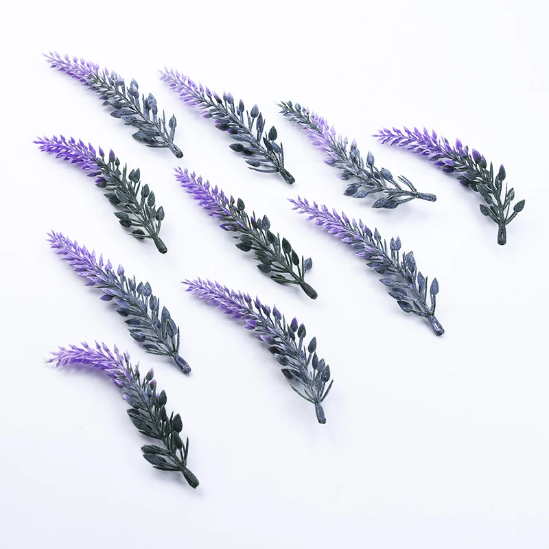 50 Stücke/80 Stücke Lavendel Kunststoff Blume DIY Hochzeit Geschenkbox Festival Dekoration Hause Vase Tisch Weihnachten Girlande Künstliche Pflanzen – Detail 4