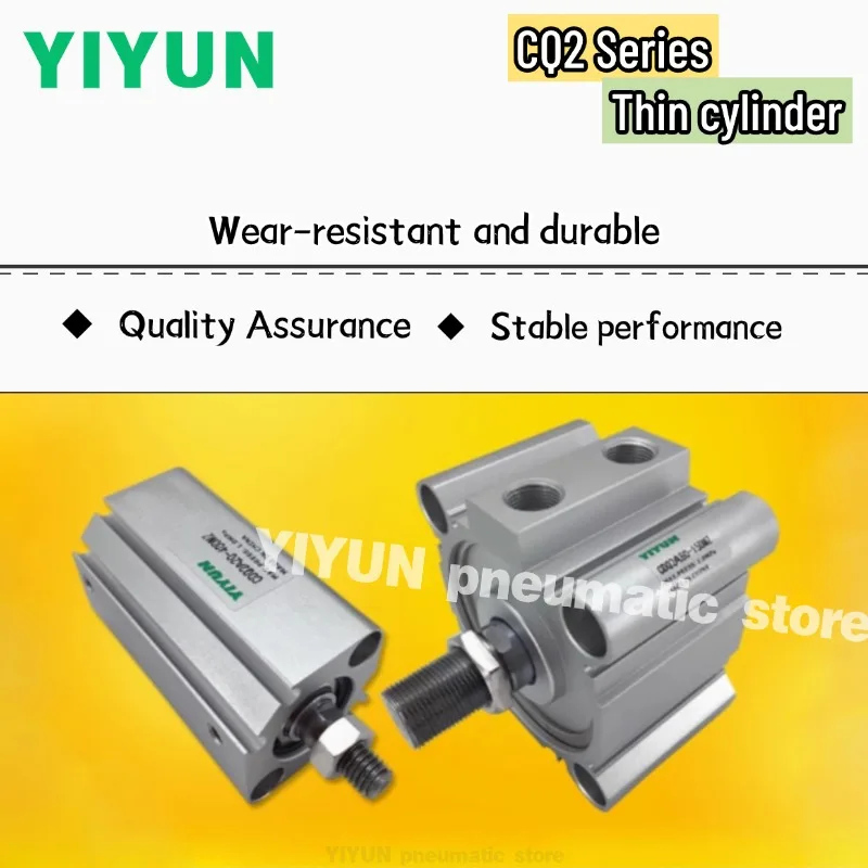 

CDQ2B80,CDQ2B100,CDQ2A80,CDQ2A100-5DCMZ/-10-15-20-25-30-35-40-45-50DCMZ-75DCMZ-100DCMZ YIYUN Тонкий цилиндр серии CQ2