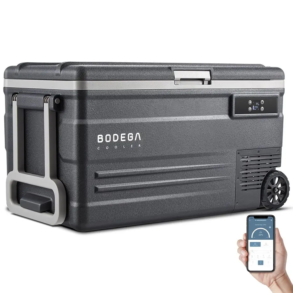 

12 Volt Car Refrigerator,80 Quarts Portable Fridge,75L RV Freezer Single Zone,with APP Control,468 Car Cooler,12 24V DC amp 100