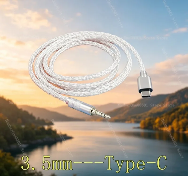 Headphone Upgrade Cable for PX8 PX7 S2E S2 S3 PI7 USB C to 3.5mm 4.4mm Balanced Cable