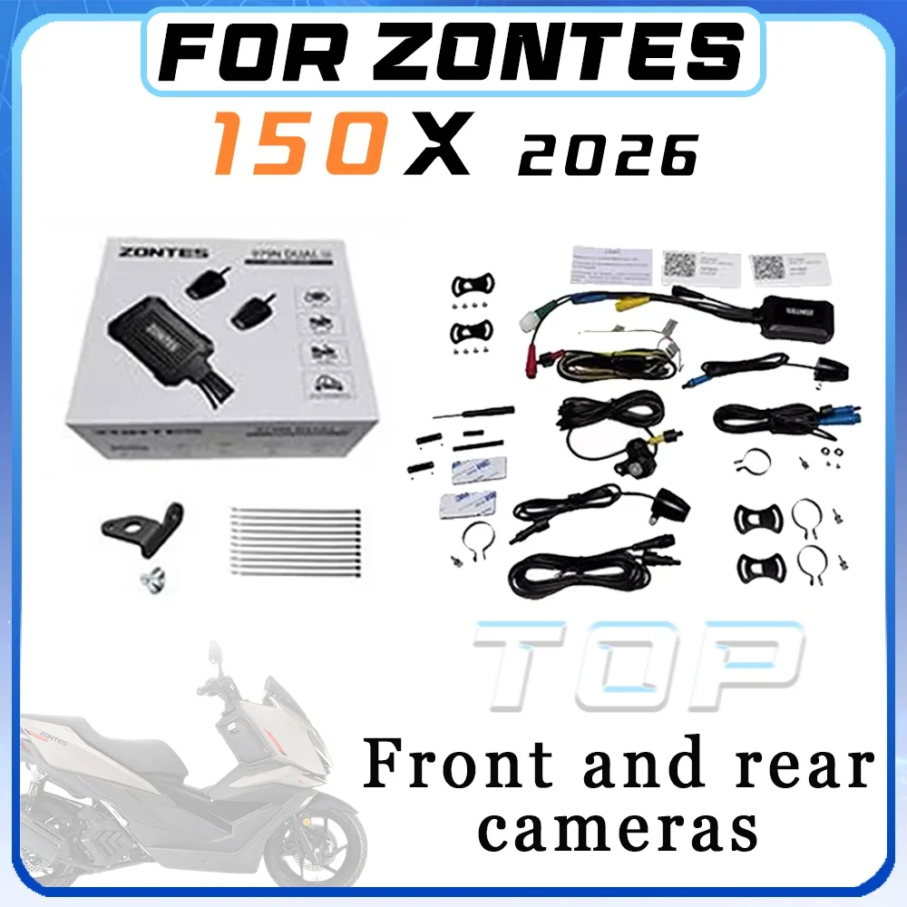 For 2026 ZONTES 150X front and rear camera assembly for 150 x x 150 x150 dashcam bracket accessories