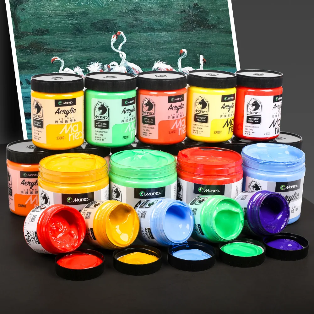 

Acrylic Paint Waterproof Sunscreen Art Wall Painting Special Graffiti Material Painting Supplies Lovers Beginners 100Ml Bottled