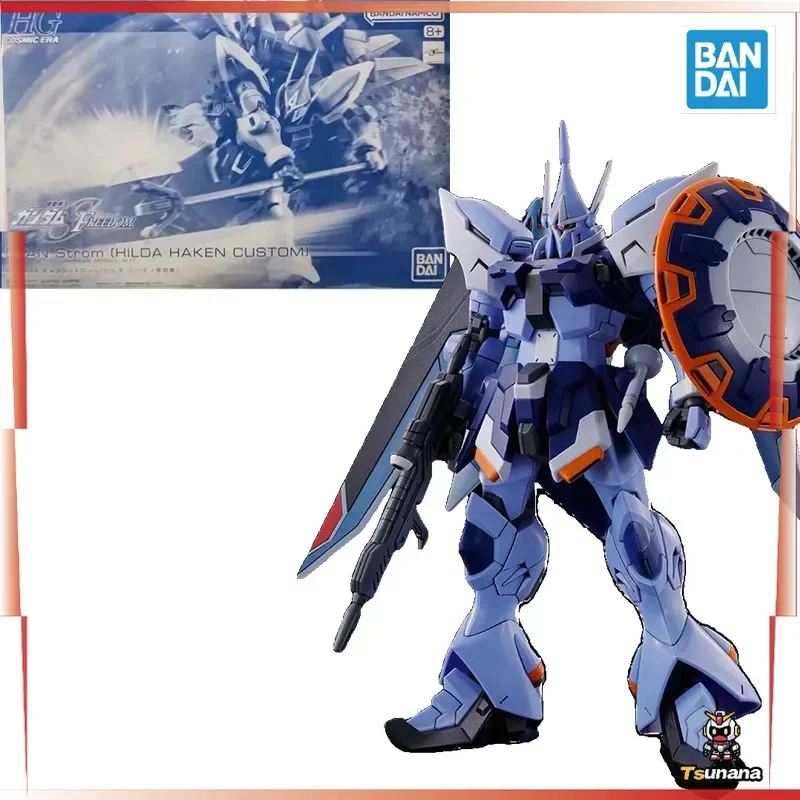 

Bandai Original GUNDAM HG GYAN Strom HILDA HAKEN CUSTOM 1/144 Anime Action Figure Assembly Model Toys Gifts for Children