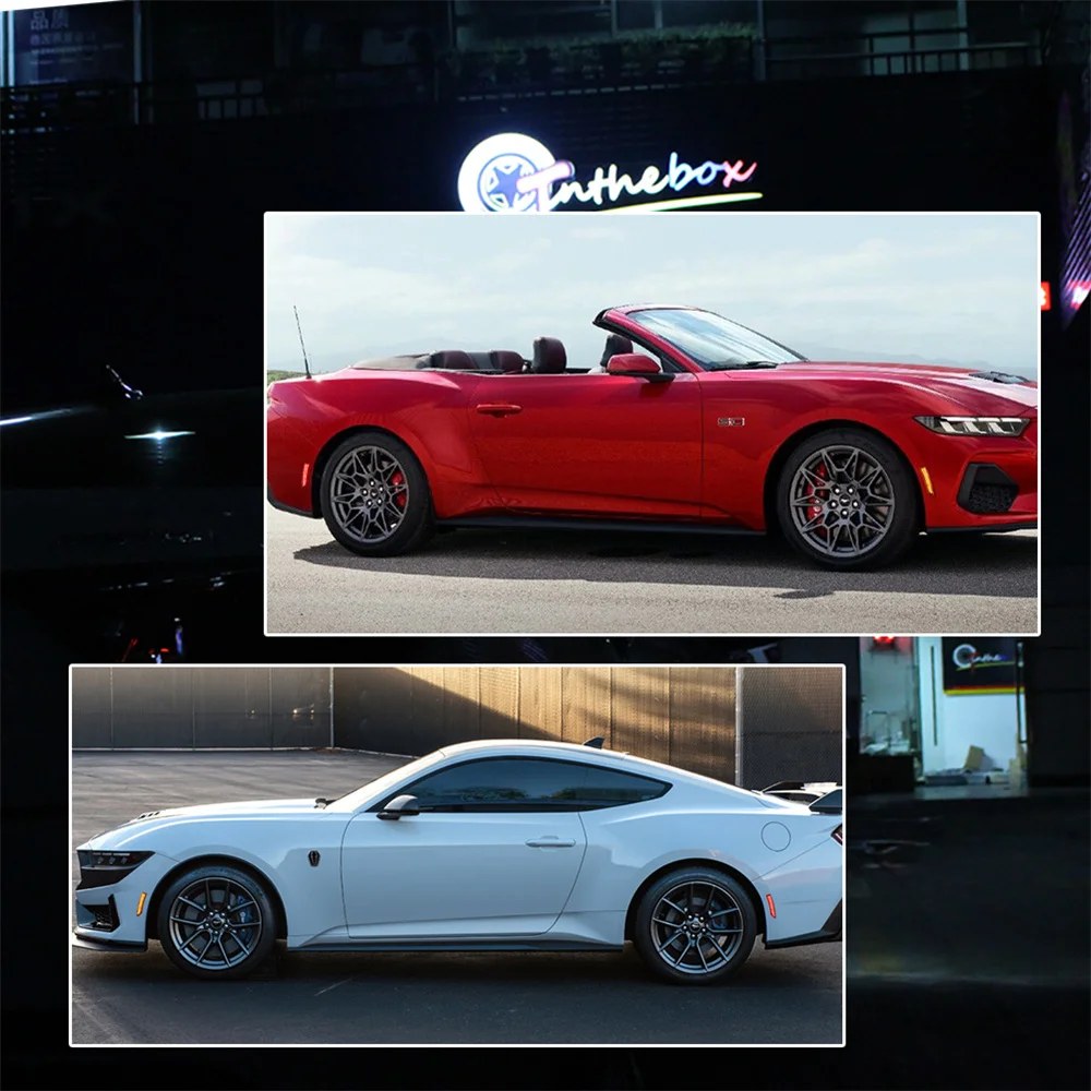 Car LED Front / Rear Fender Side Marker Indicator Lights For Ford Mustang S650 Gen7 2024-up Turn Signal Lights Parking Lights